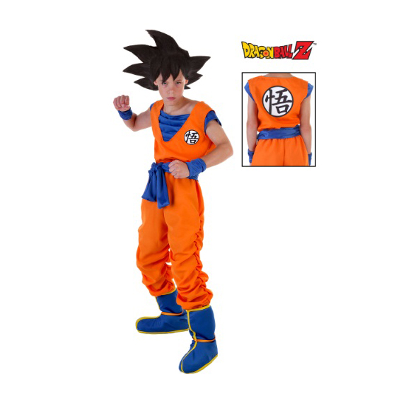 Disfraz Goku Con Peluca Deluna Disfraces